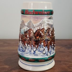 Budweiser Holiday Collection Stein 1993
